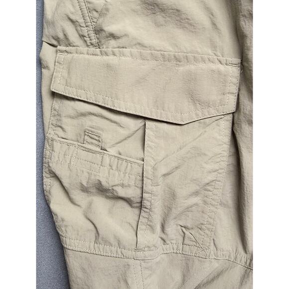 REI Cargo Pants Mens Size 37x30 Hiking Camping Outdoor Travel Utility Tan Work - Picture 3 of 12